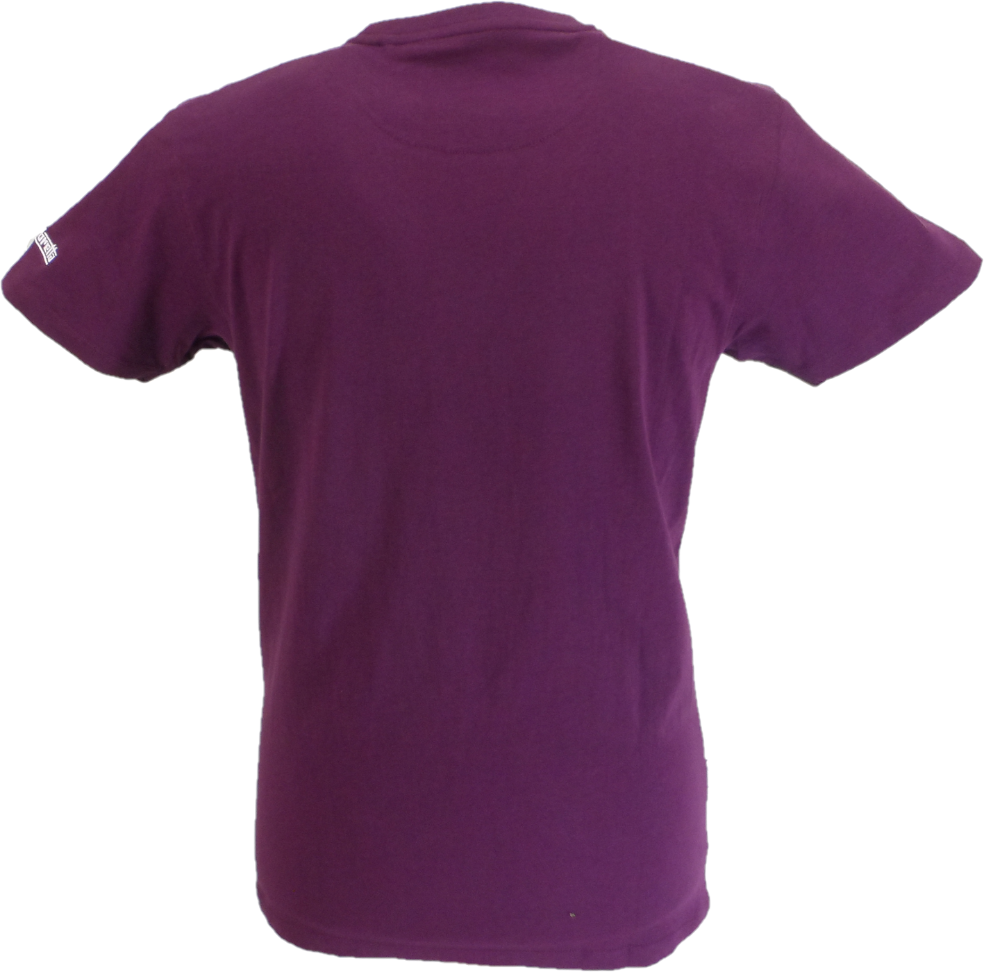 Lambretta Mens Winter Bloom Purple Fade Racing Stripe Retro T Shirt