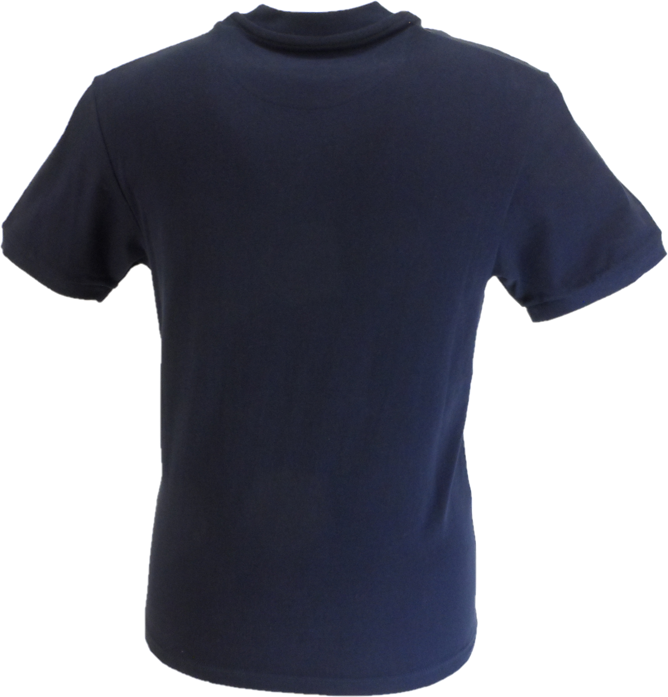 Trojan Mens Navy Blue Plain Badged tee 100% Cotton T-Shirt