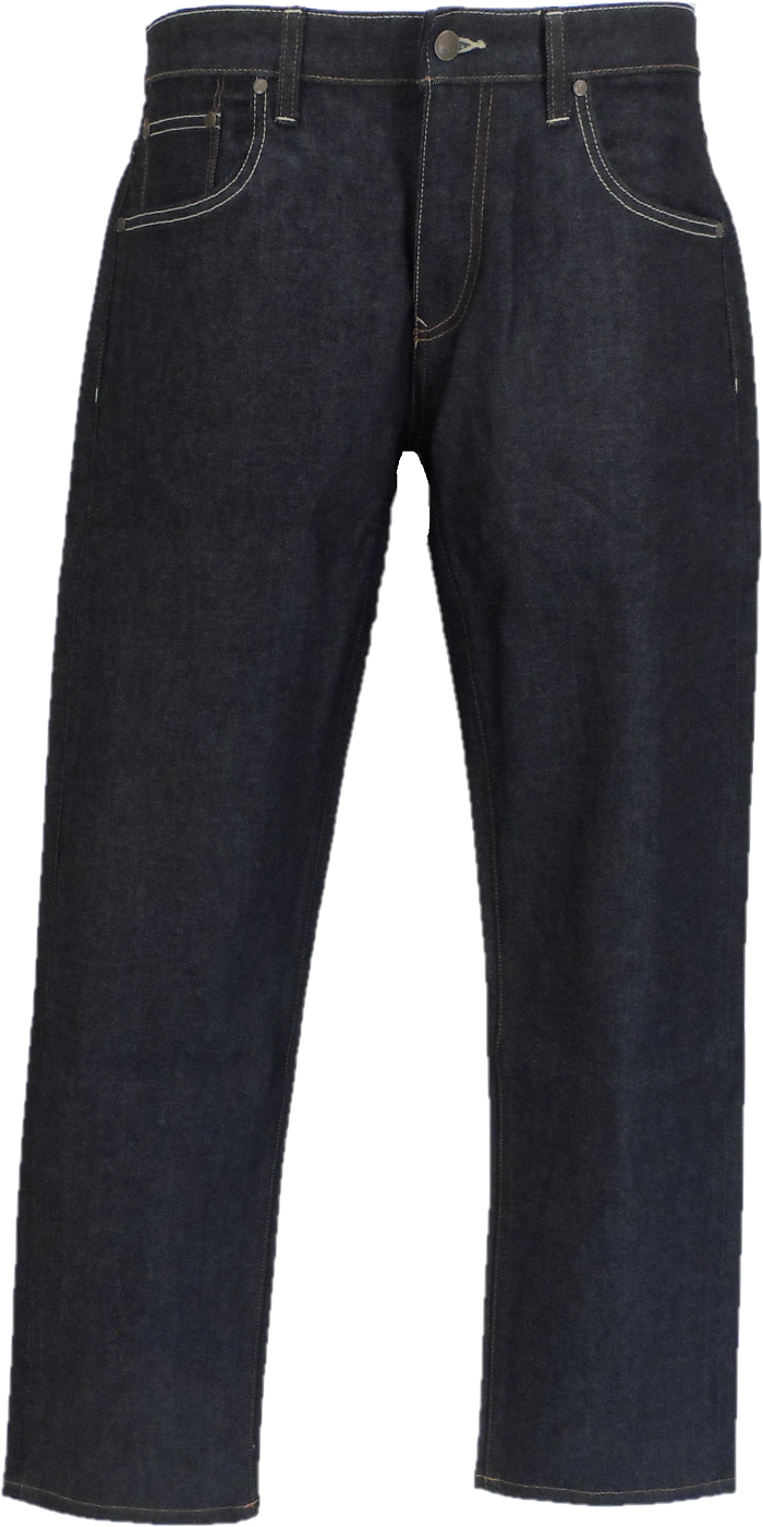 Jean Droit En Denim Brut Pour Hommes Trojan – Mazeys Uk