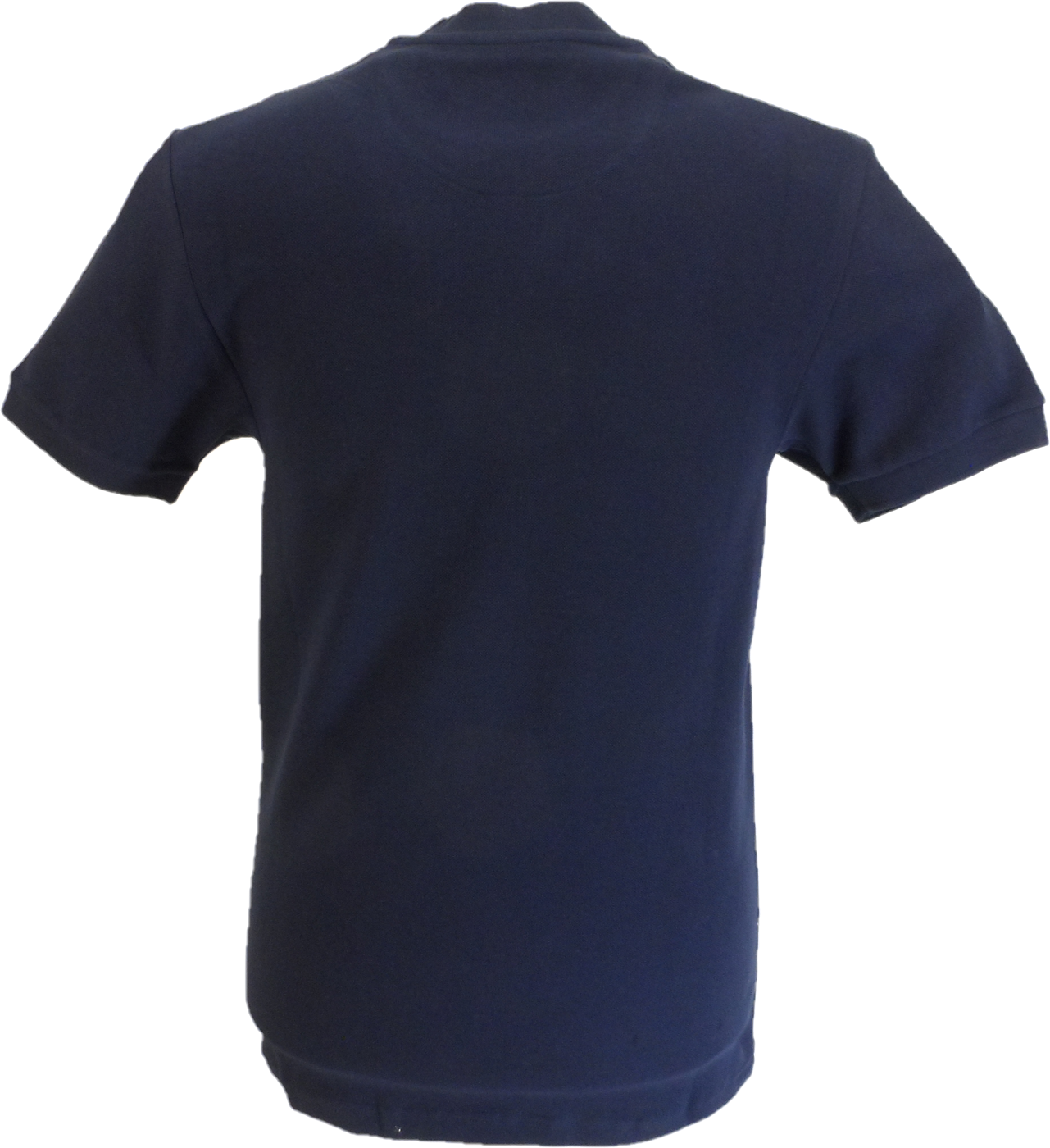 Trojan Mens Navy Blue Retro Pique T Shirt