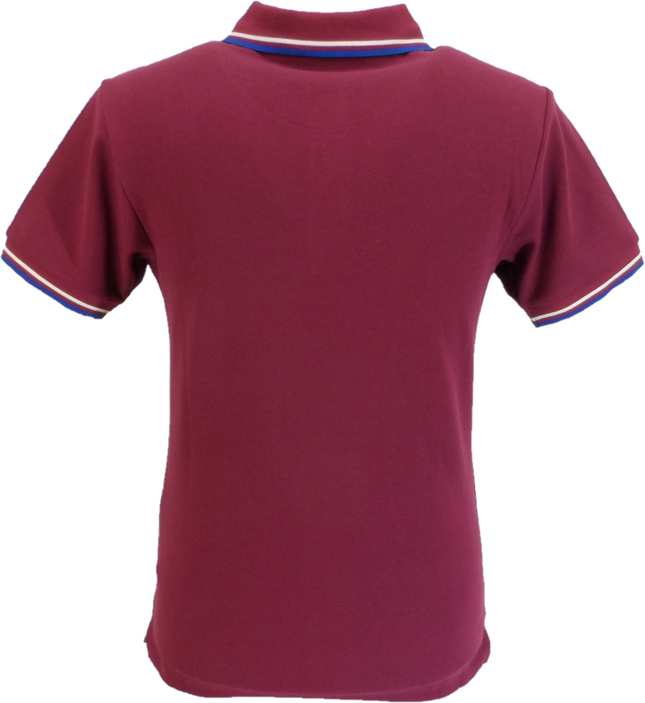 Trojan Mens Port Red Twin Tipped Polo Shirt