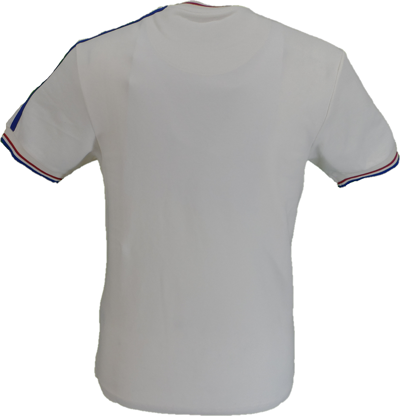 Trojan Mens Ecru Tipped Pique T Shirt