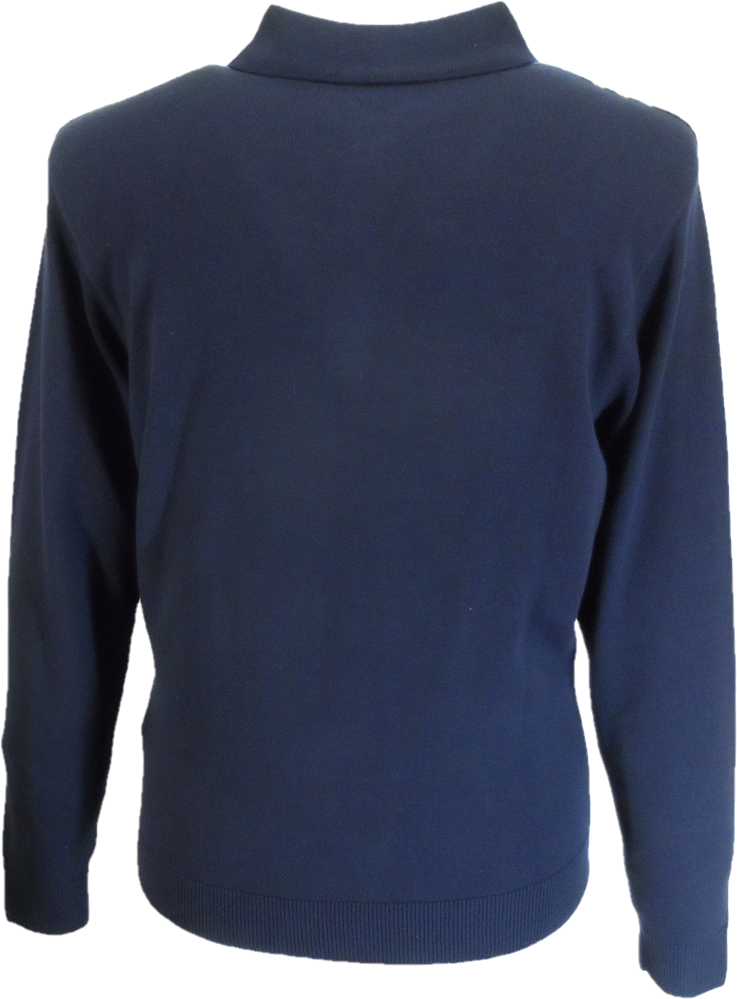 Gabicci Mens Navy Blue Searle Multi Stripe Knitted Polo