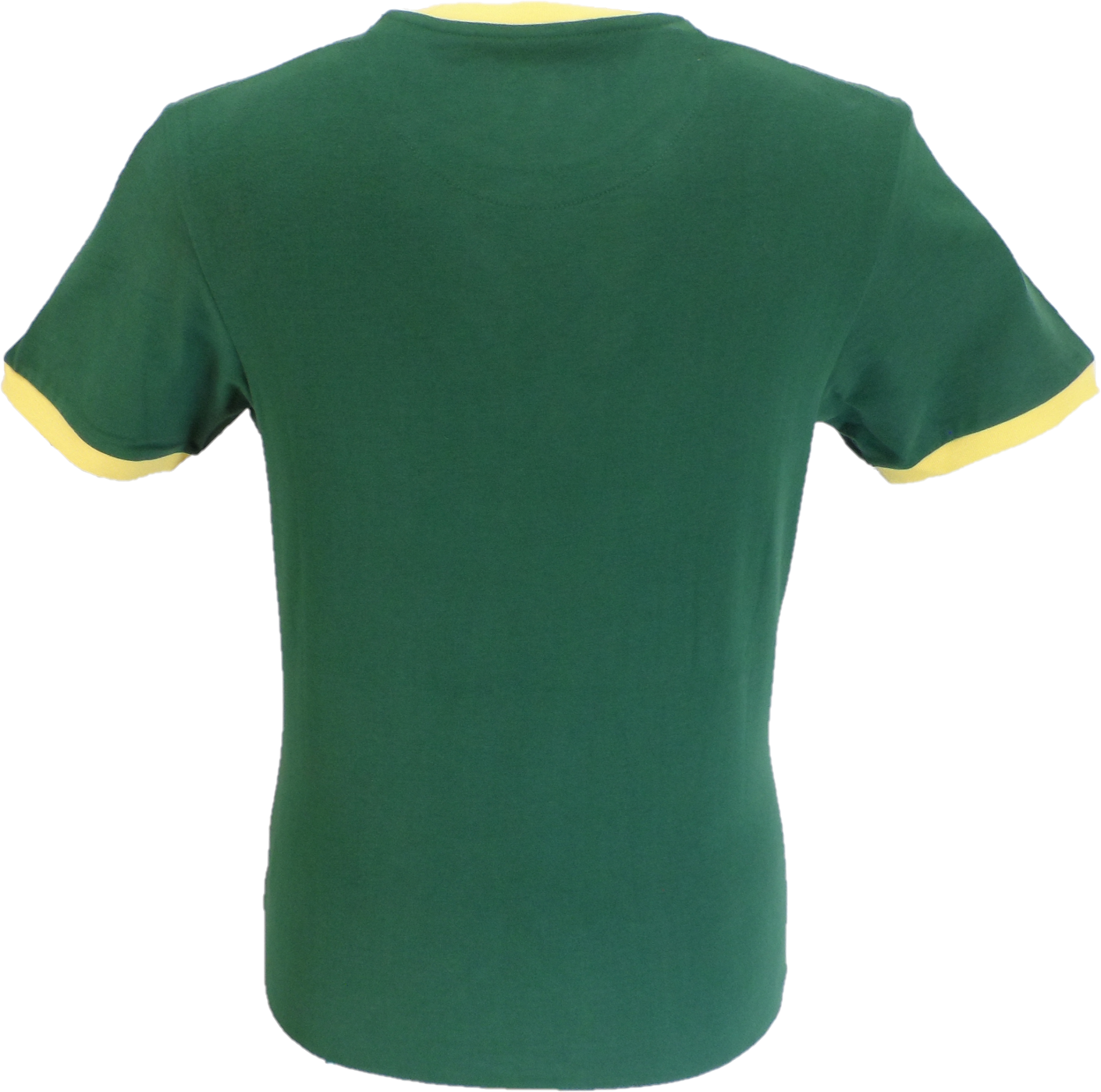 Trojan Mens Green Rasta Logo 100% Cotton Peach T-Shirt