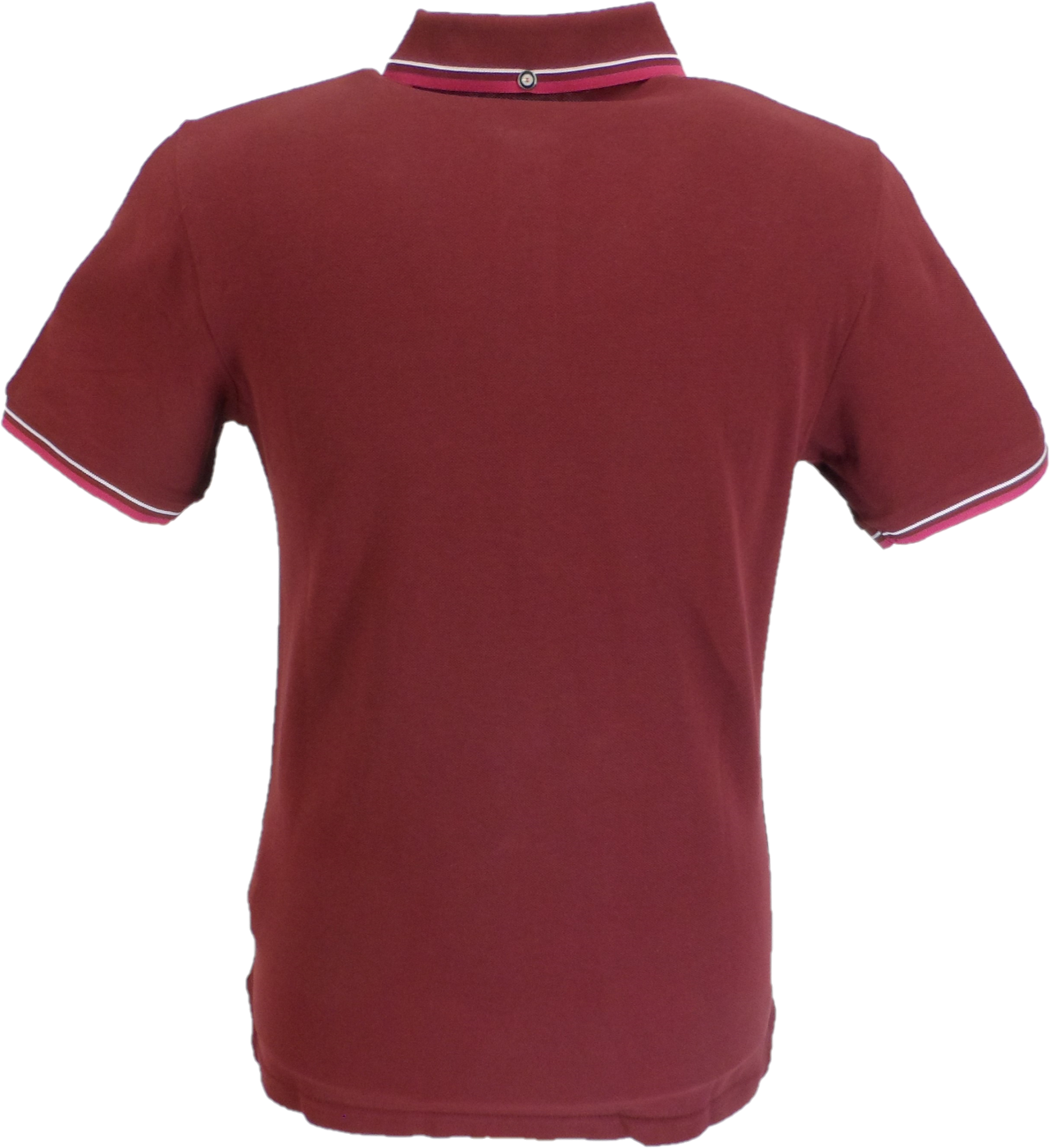 Ben Sherman Men's Signature Wine 100% Cotton Polo Shirt