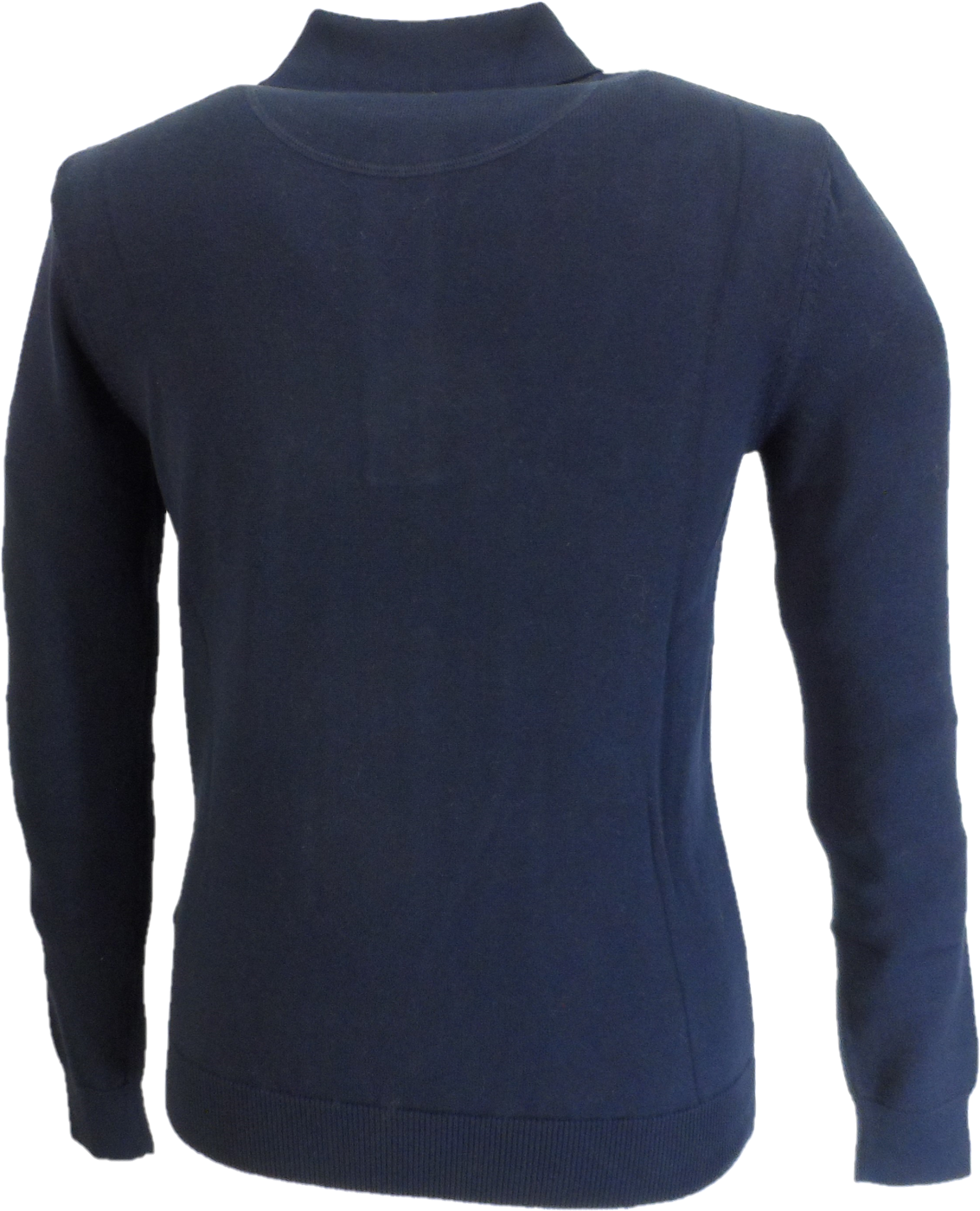Ska & Soul Mens Best Blue Striped Knitted Polo Shirt