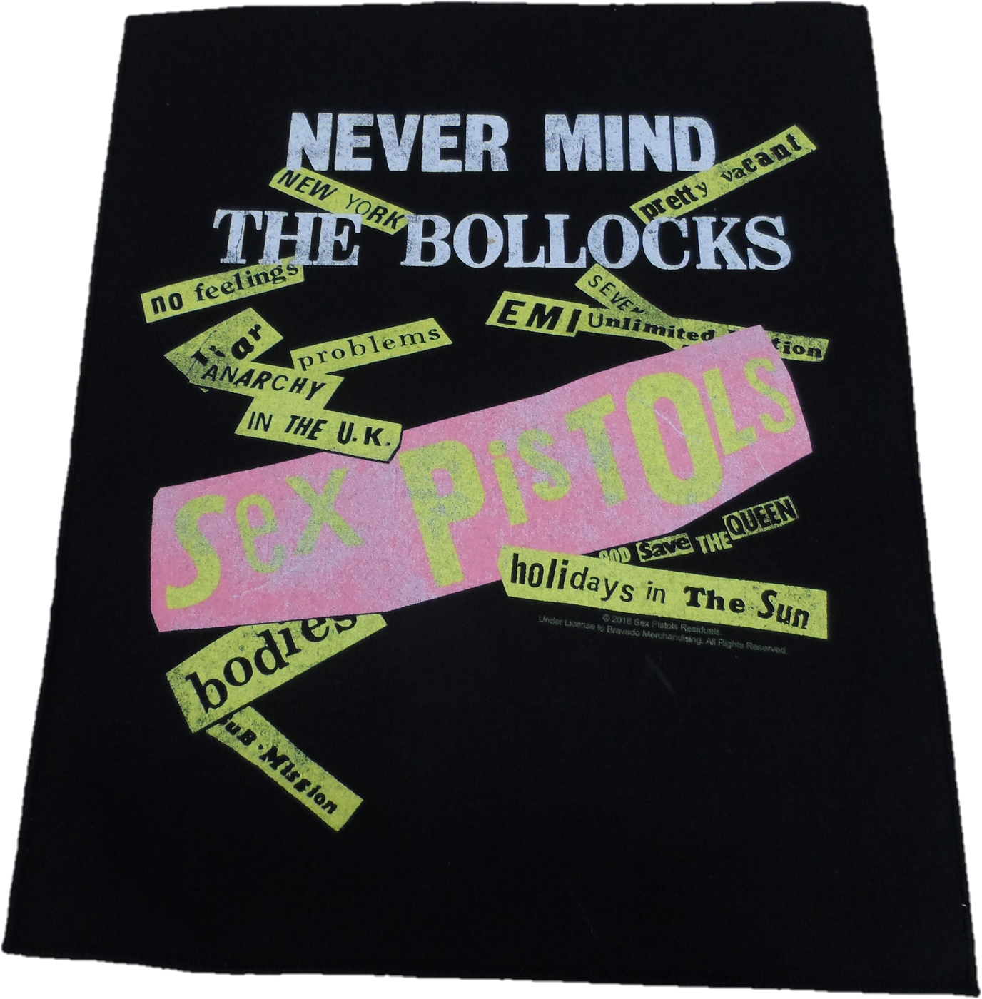 The Sex Pistols Sew On Back Patch