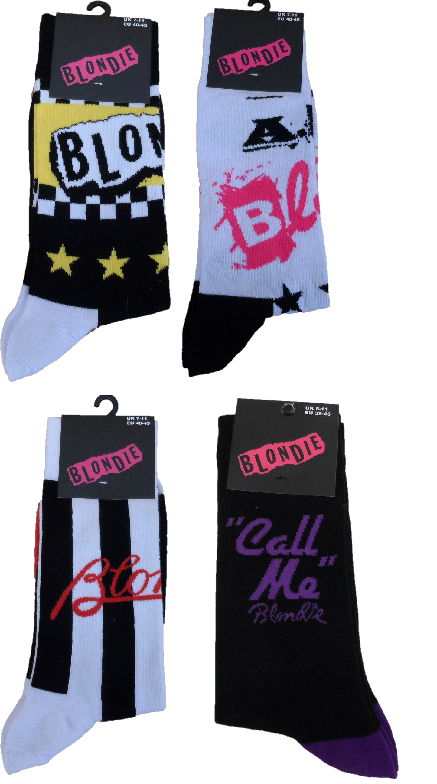 Mens Officially Licensed Blondie Socks