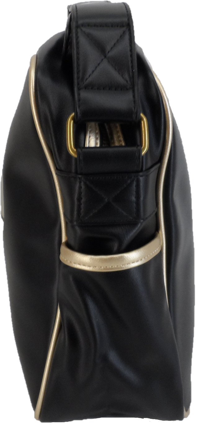Gola Classic Retro Black/Gold Messenger Bag