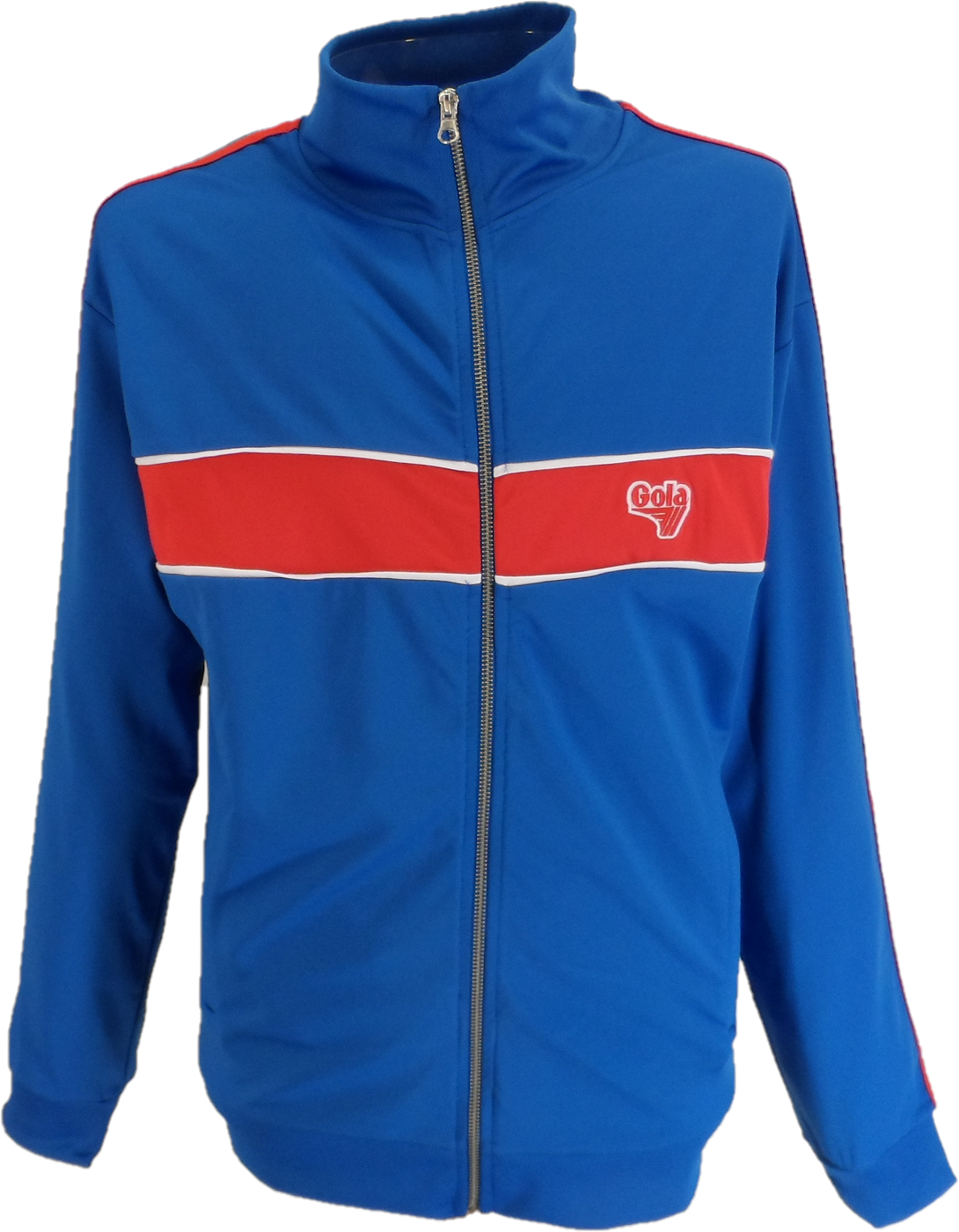 Gola Mens Blue Logo Tricot Zip Through Track Jacket
