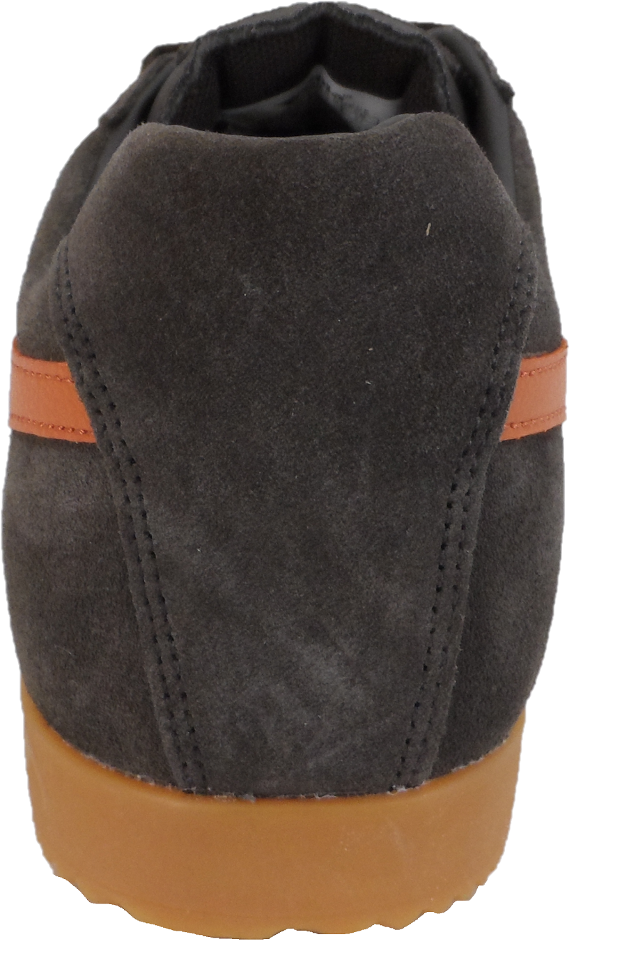 Gola Classics Dark Brown/Orange Harrier Trainers