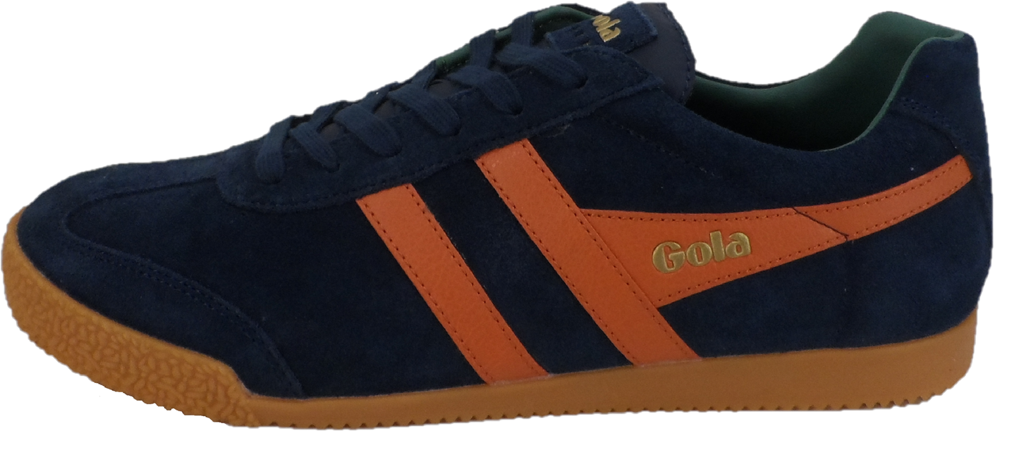 Gola Classics Harrier Navy Orange Sage Trainers