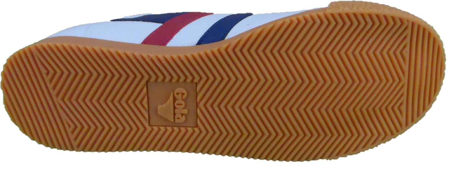 Gola Classics White/Navy/Red Harrier Trainers