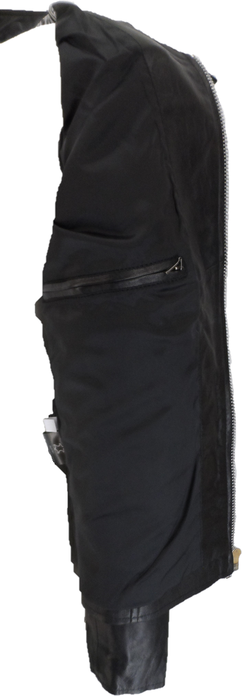 Real Hoxton Mens Black Leather Cafe Racer Jacket
