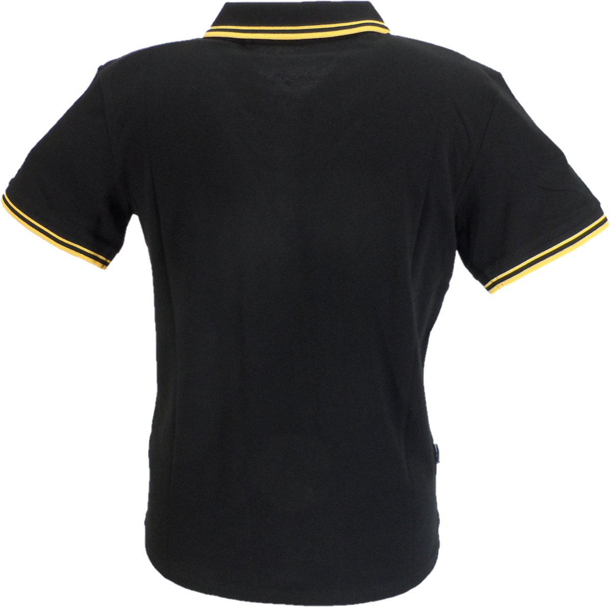 Lambretta Ladies Black/Gold Cotton Polo Shirt