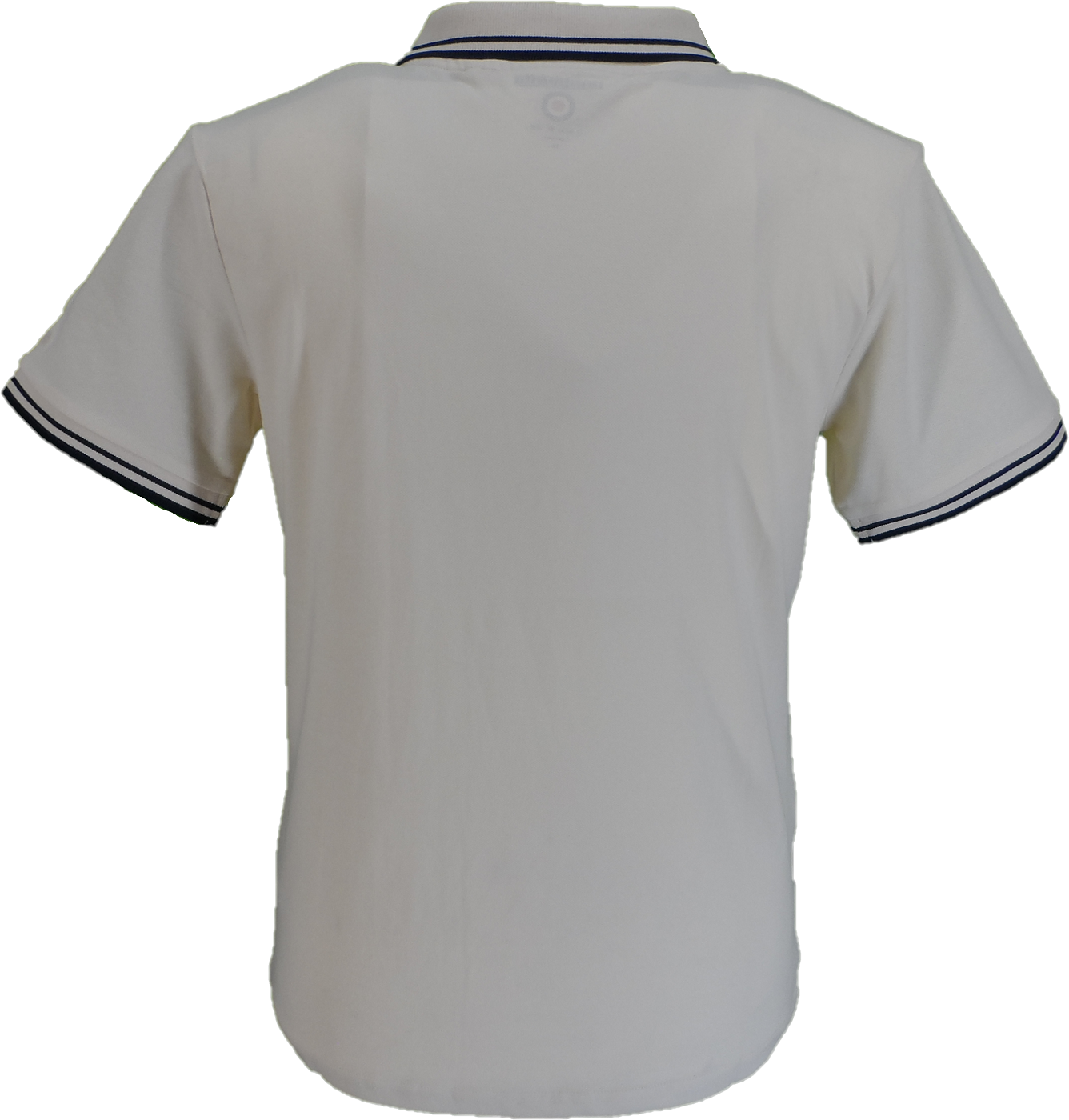Lambretta Ladies Ecru/Navy Cotton Polo Shirt