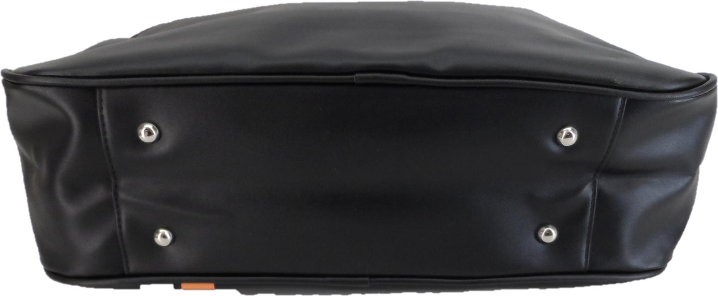 Lambretta Classic Retro Black Messenger Bag