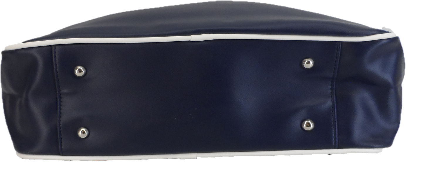 Lambretta Classic Retro Navy/White Messenger Bag