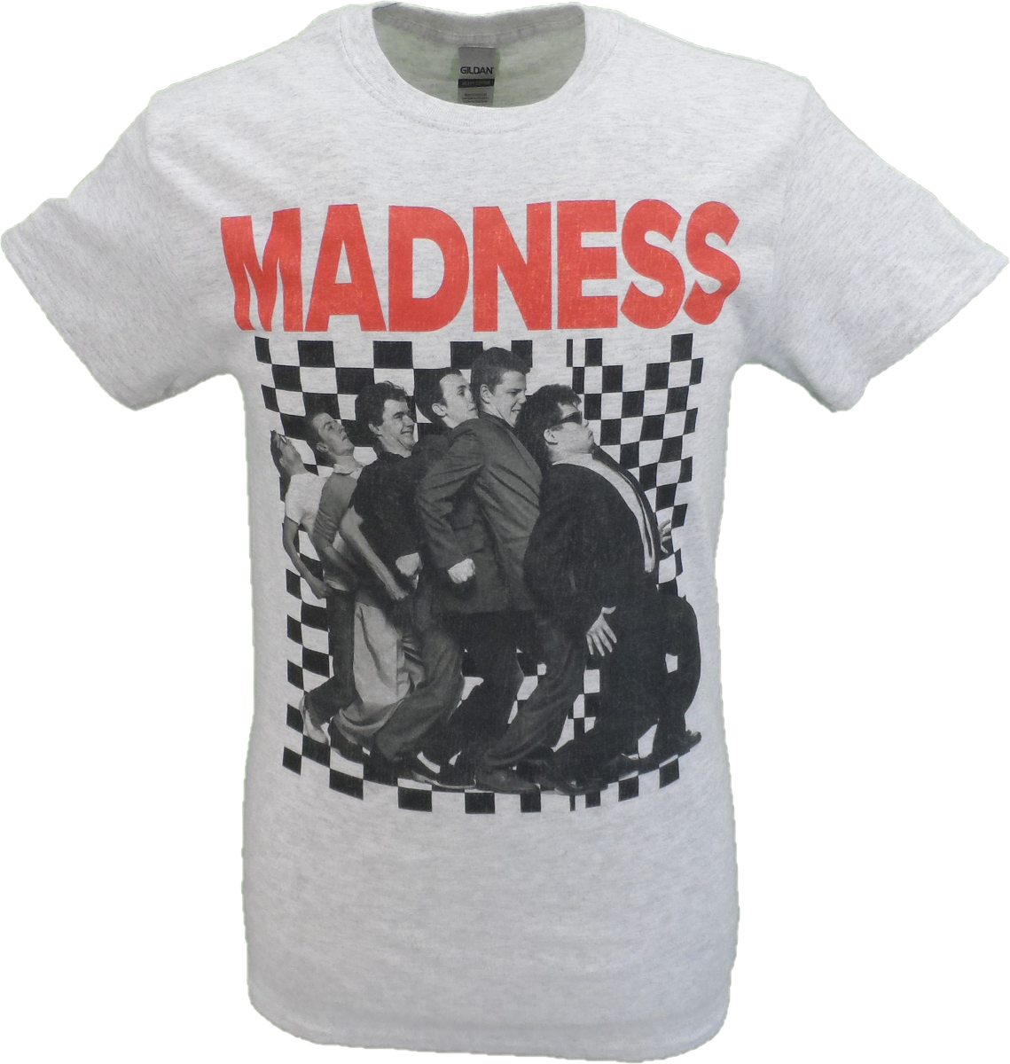 Mens Official Madness Checkerboard Band Logo T Shirt