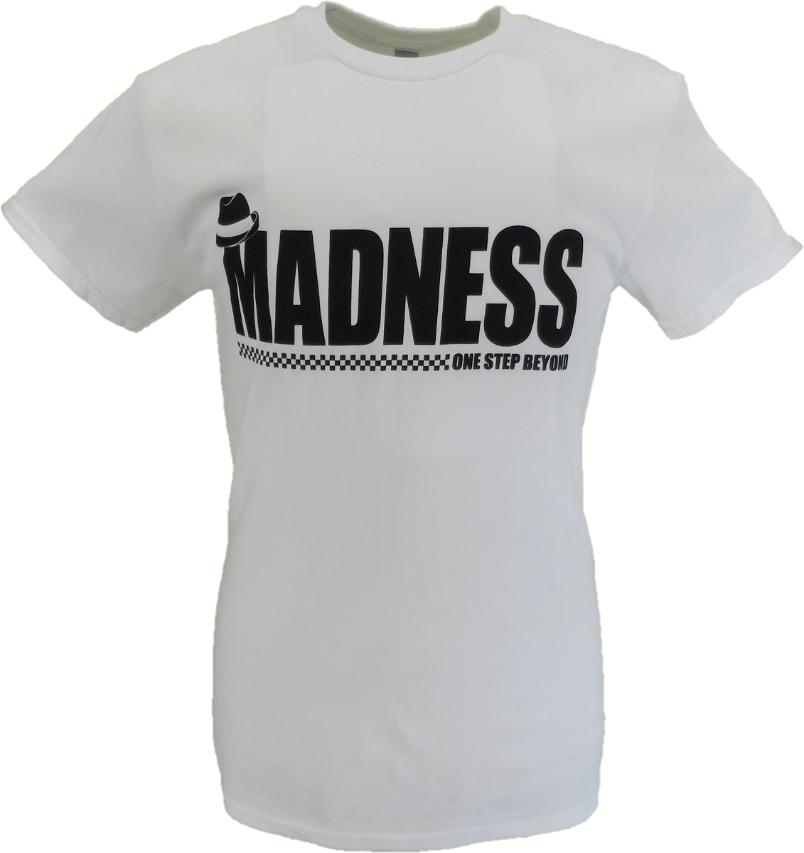 Mens White Official Madness Trilby Logo T Shirt