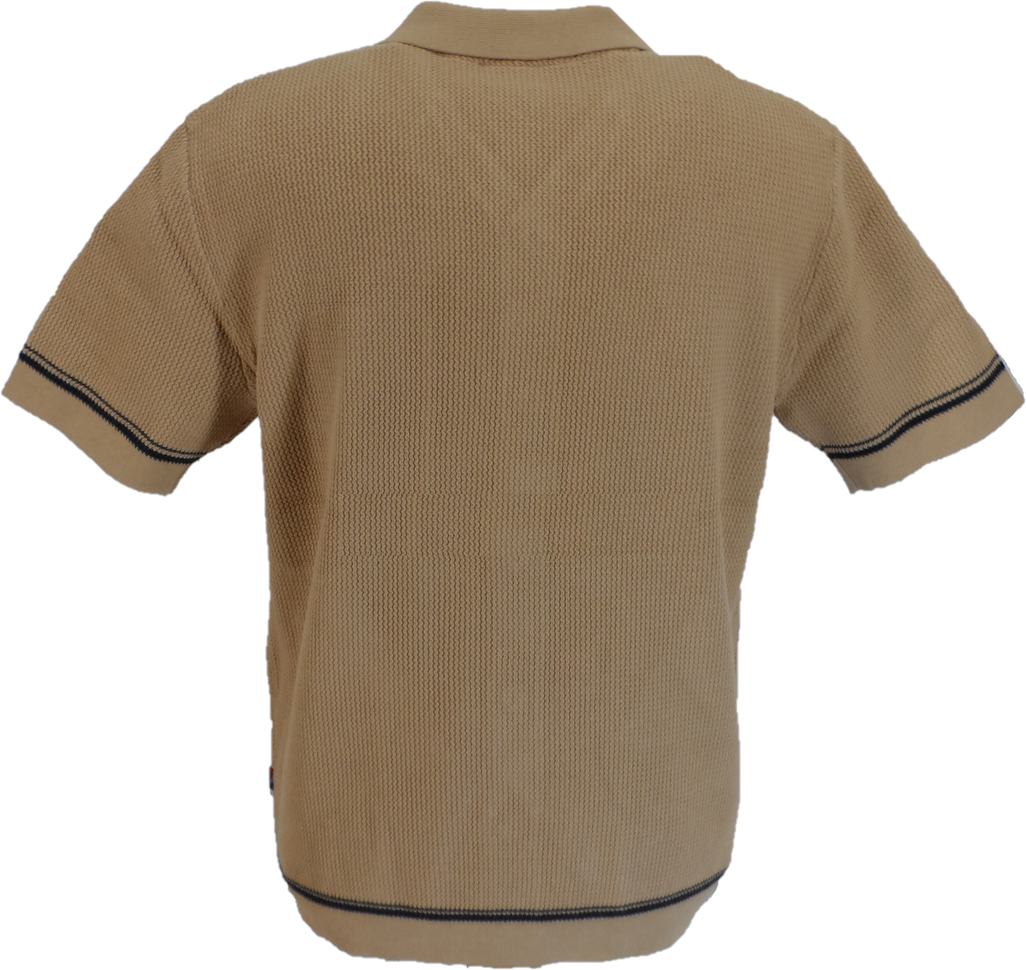 Merc Mens Coffee Todd Knitted Vintage Mod Polo Shirts