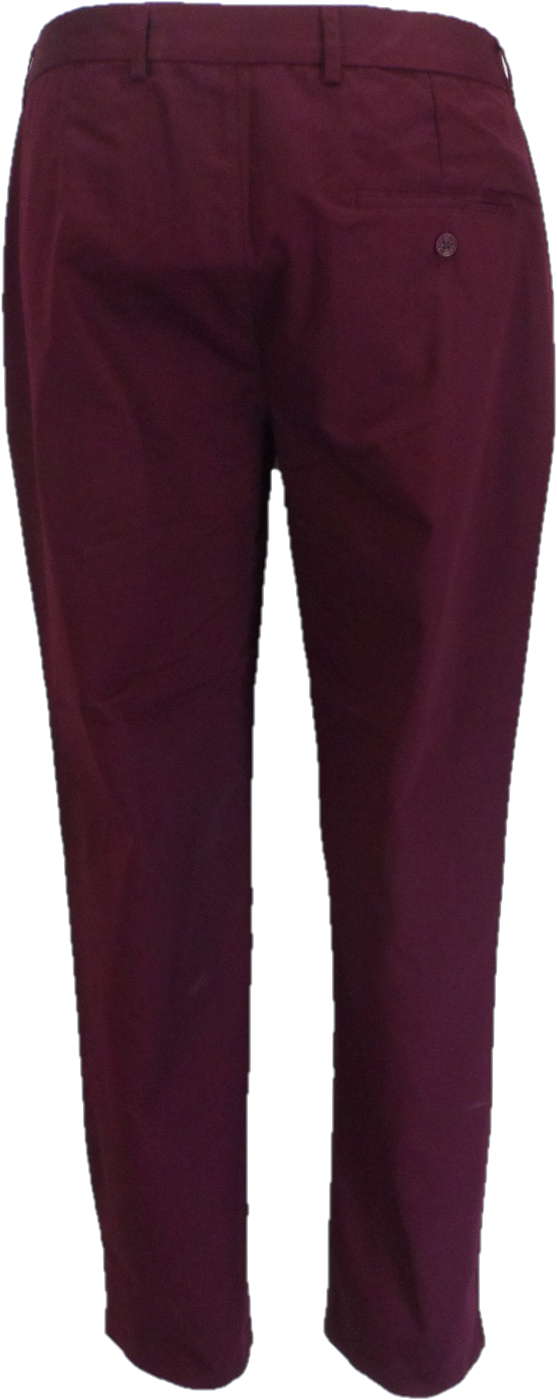 Merc Mens Winston Wine Red Sta Press Trousers