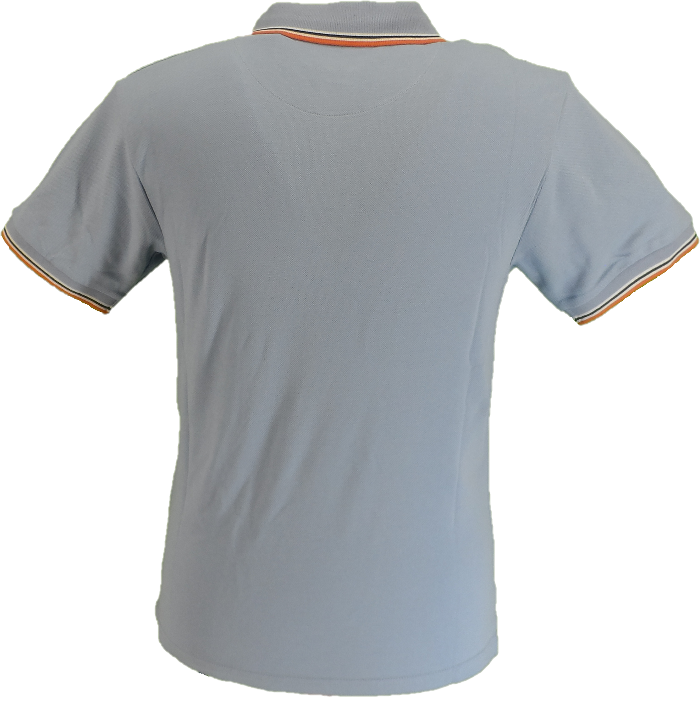 Trojan Mens Ecru Sky Blue Polo Shirt