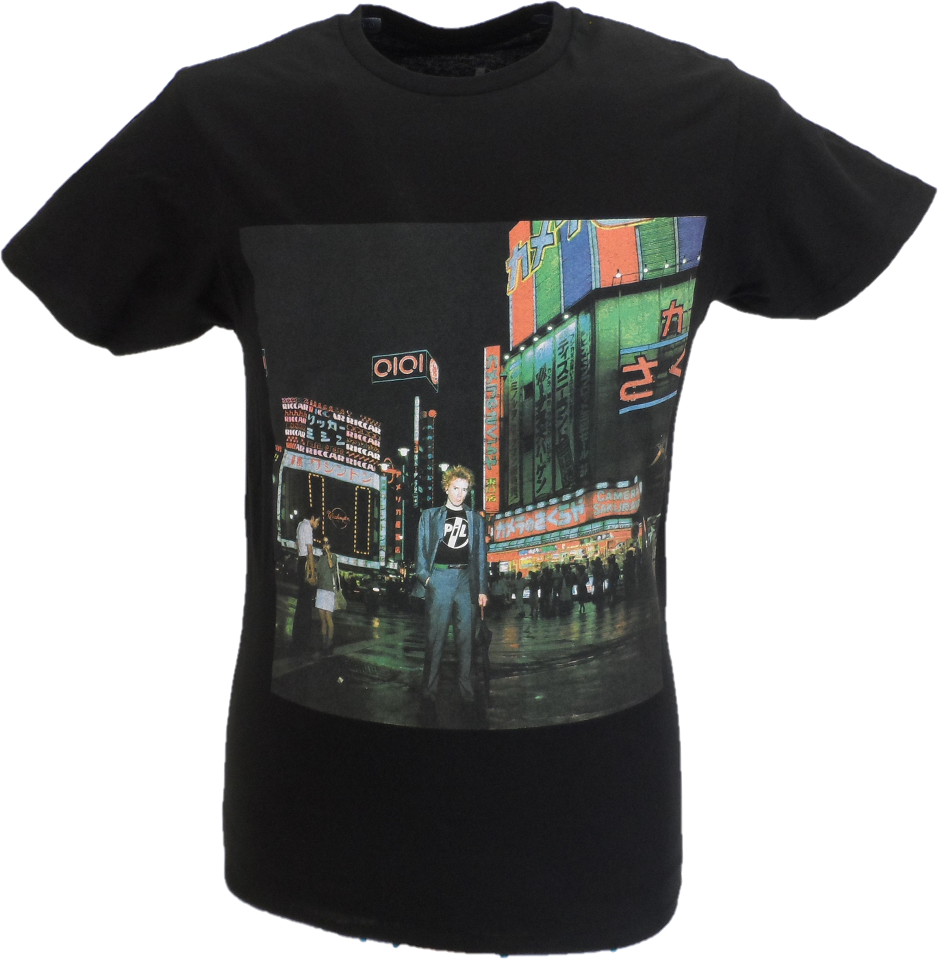 Mens Black Official PIL Public Image Limited Tokyo T Shirt