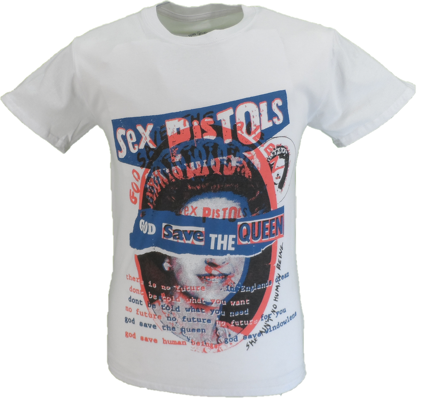 Mens Official Sex Pistols God Save The Queen Montage T Shirt
