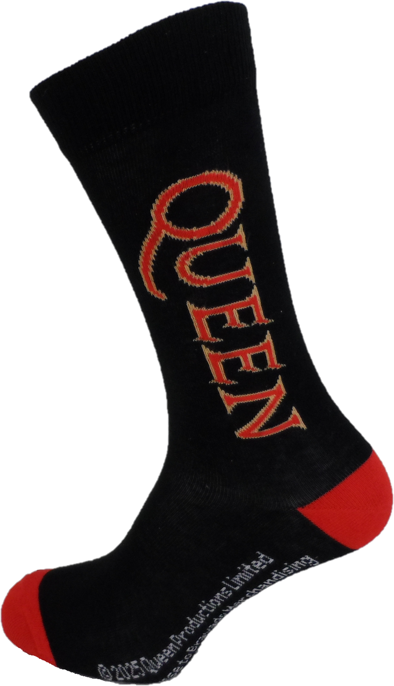Mens Officially Licensed Queen Logo Socks