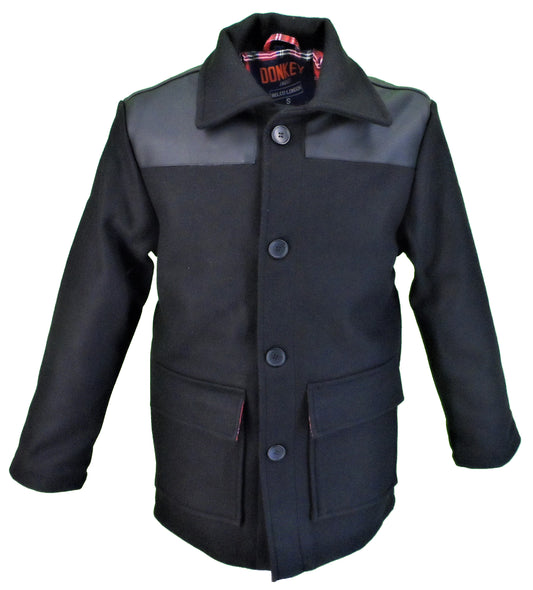 Relco Mens PVC Black Donkey Jackets