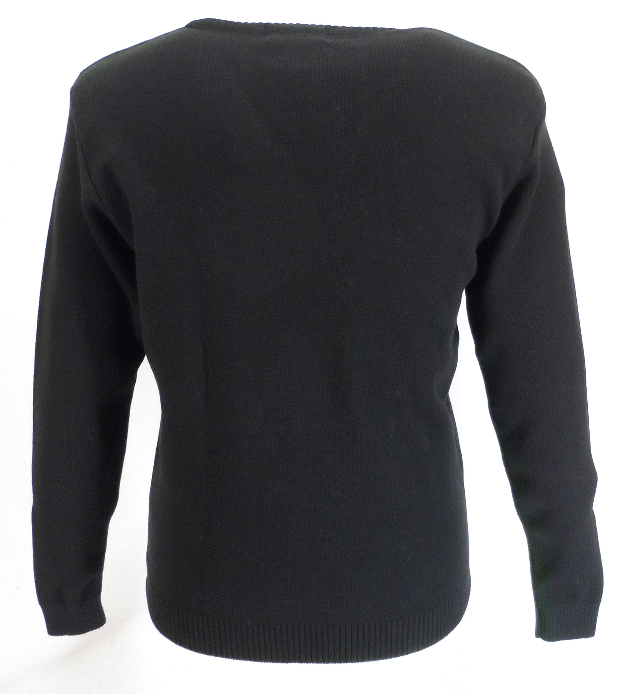 Mazeys Mens Black Racing Crew Neck Jumper