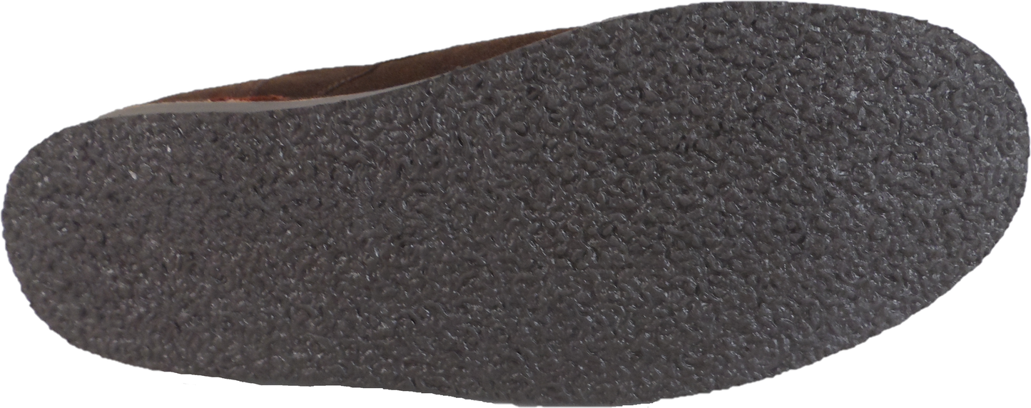 Roamers Brown Center Seam Retro Real Suede Desert Boots