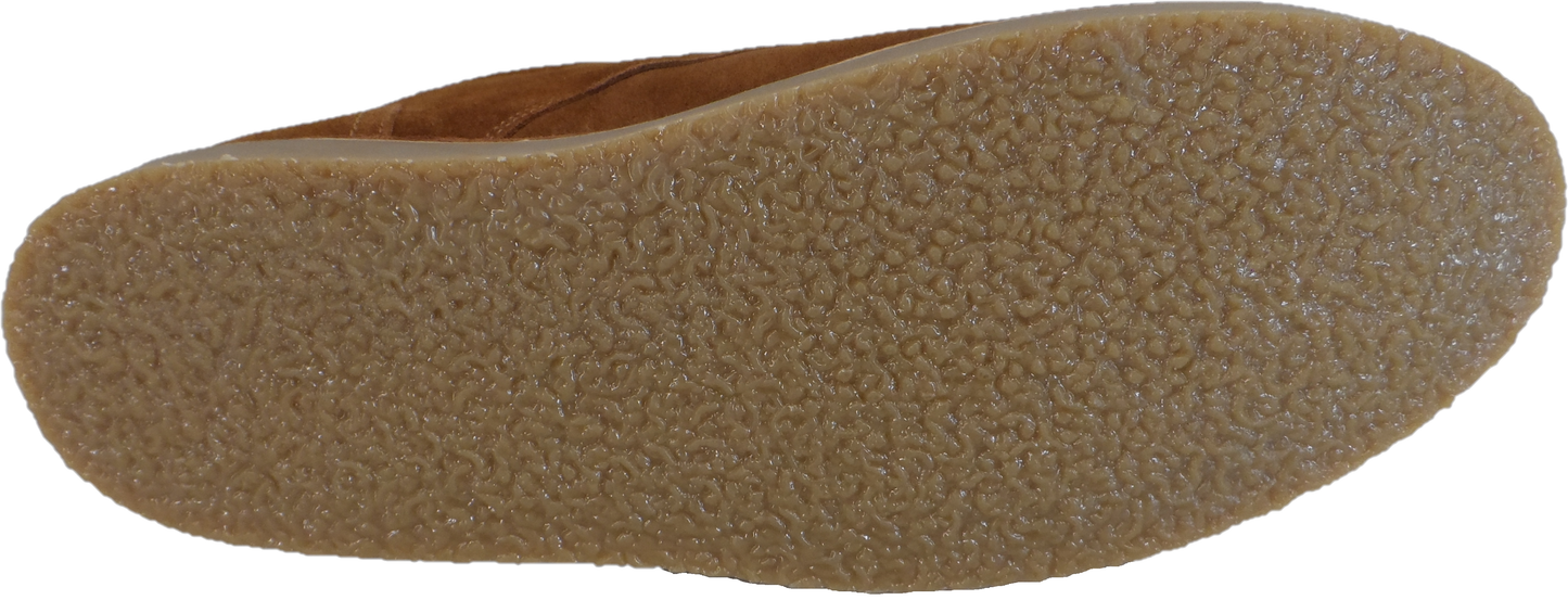 Roamers Tan Center Seam Retro Real Suede Desert Boots