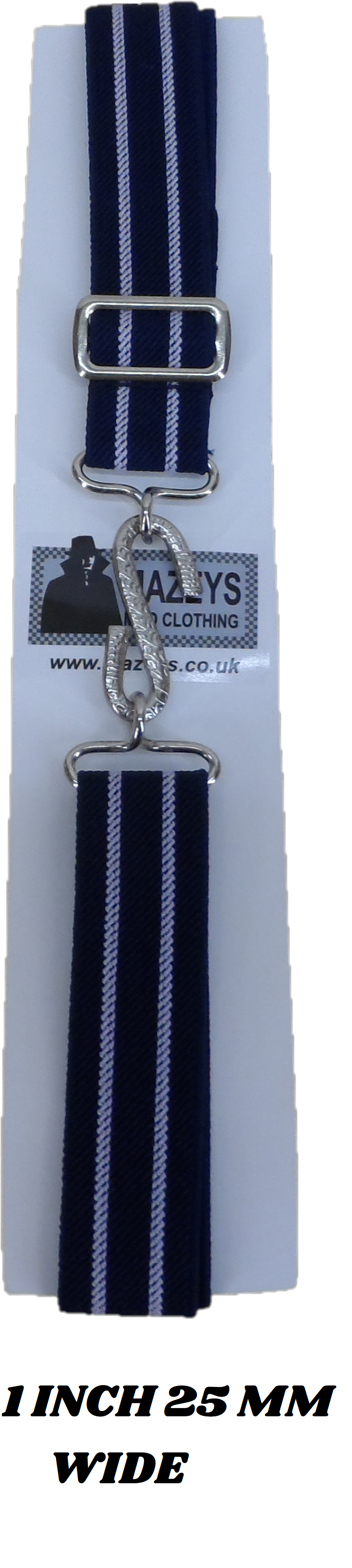 Retro Unisex 70s 1 Inch Wide Striped Elastic Snake Belts