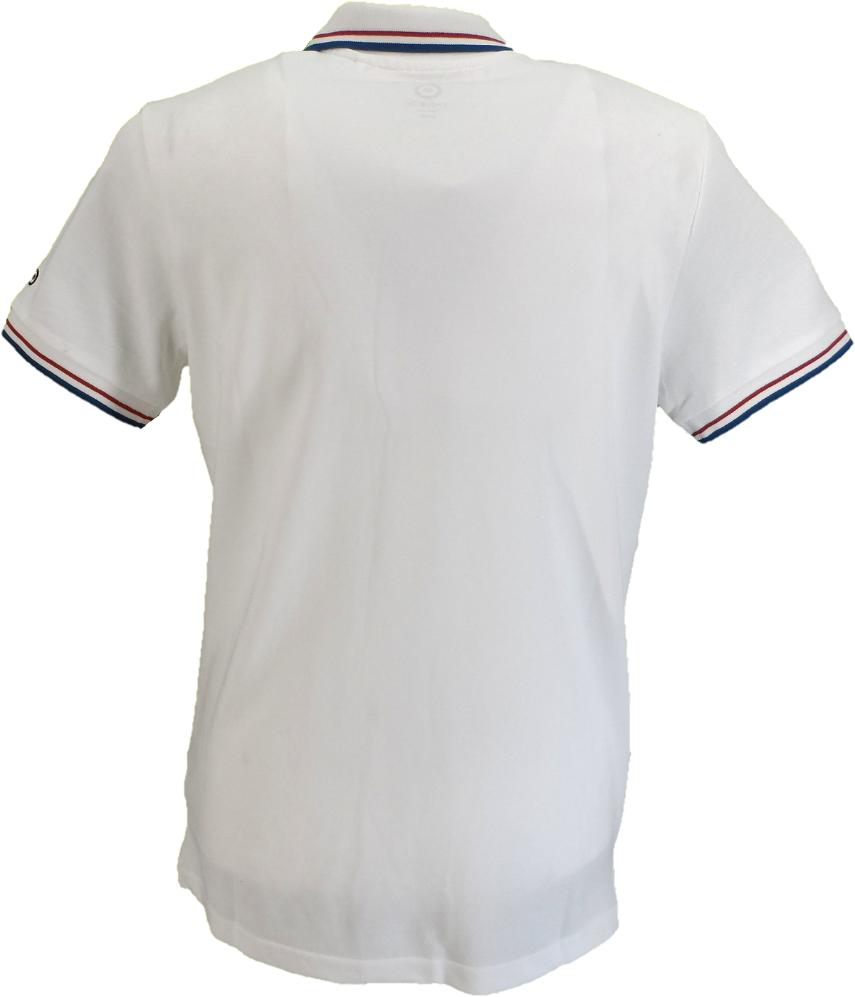 Lambretta White/Red/Blue Retro Target Logo 100% Cotton Polo Shirts