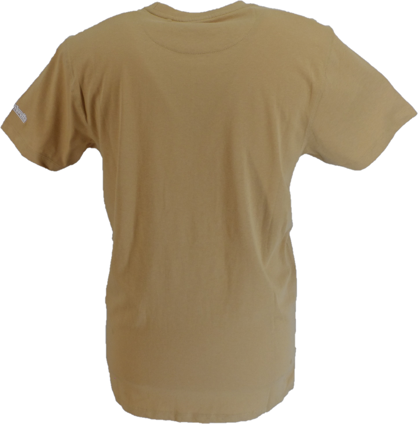 Lambretta Mens Sand Brown Target Stripe T-Shirt