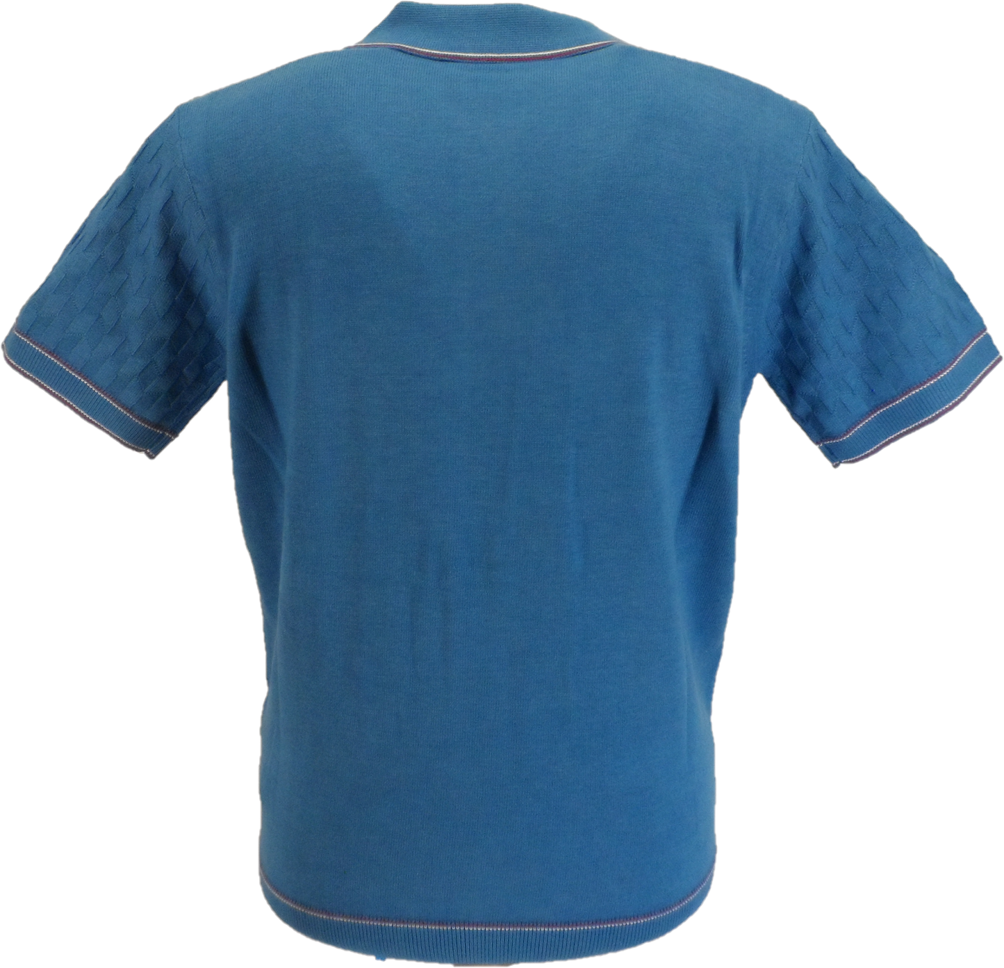 Gabicci Mens Aqua Blue Polo Cardigan