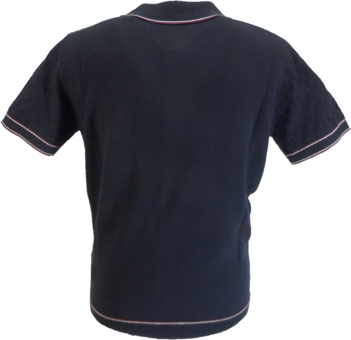 Gabicci Mens Navy Blue Polo Cardigan