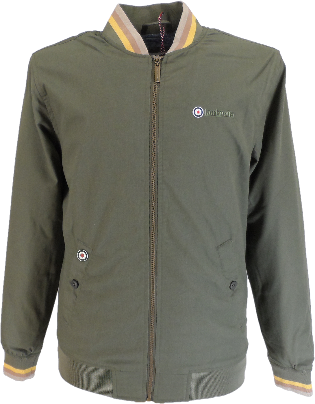 Lambretta Khaki Green Monkey Harrington Jackets