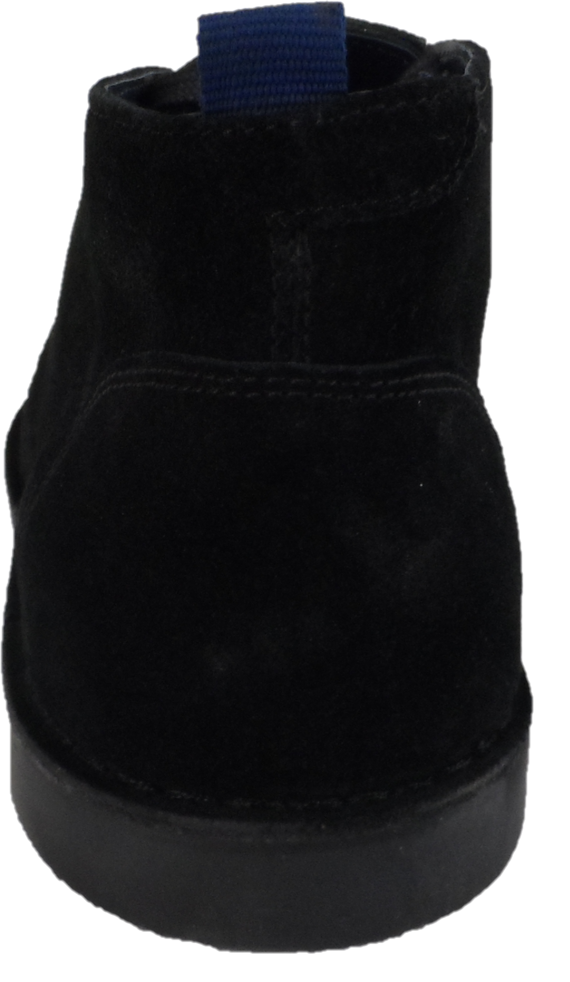 Roamers Black 2 Eyelet Retro Real Suede Desert Boots