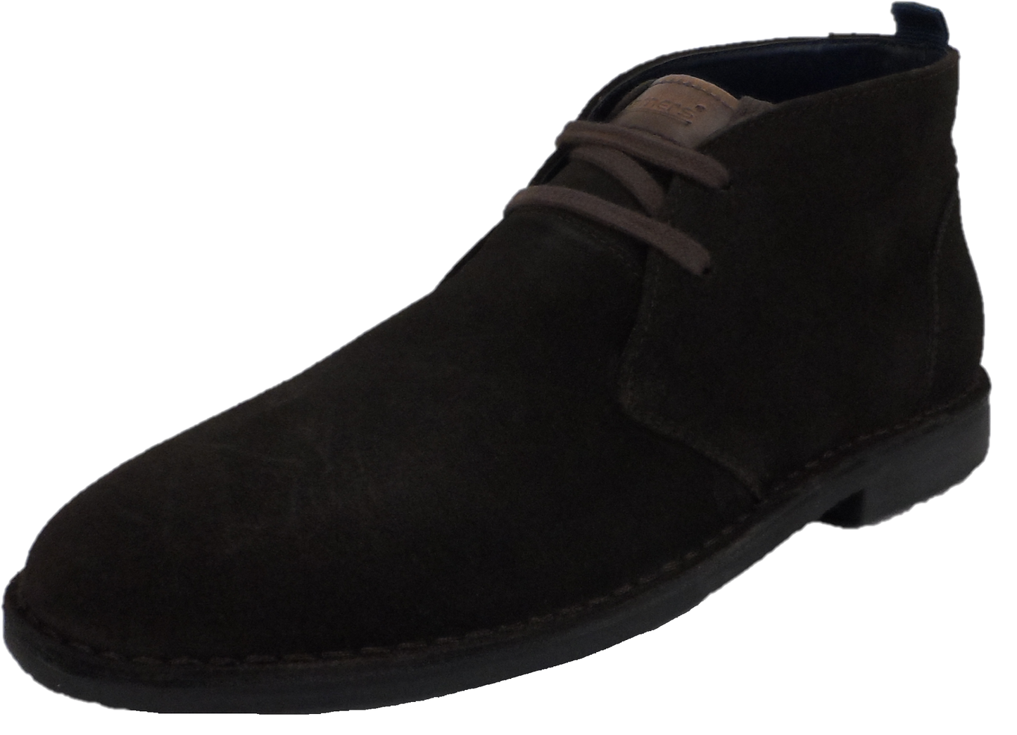 Roamers Brown 2 Eyelet Retro Real Suede Desert Boots