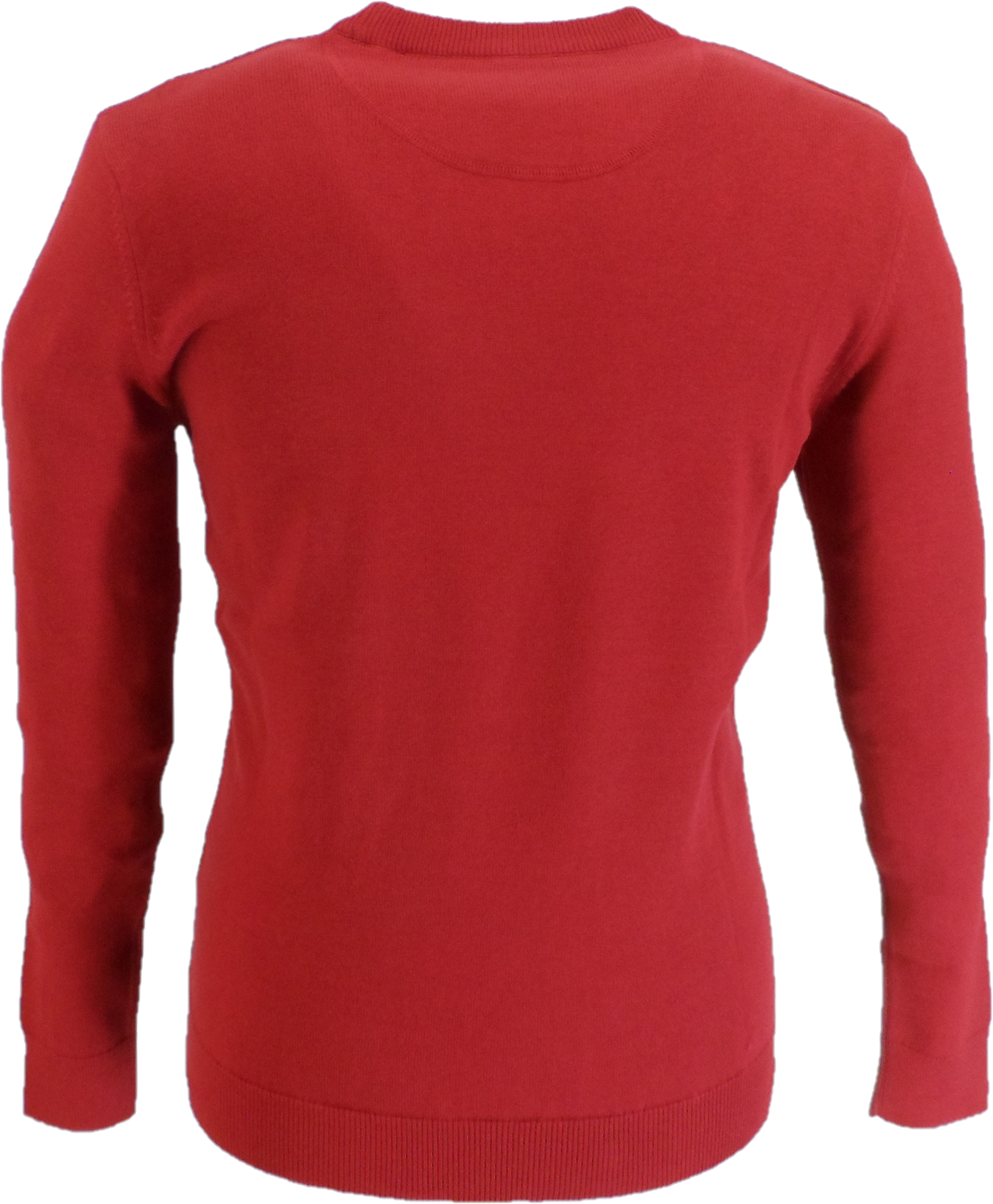 Ska & Soul Red 'Letterman' Gallagher Chevron Knit