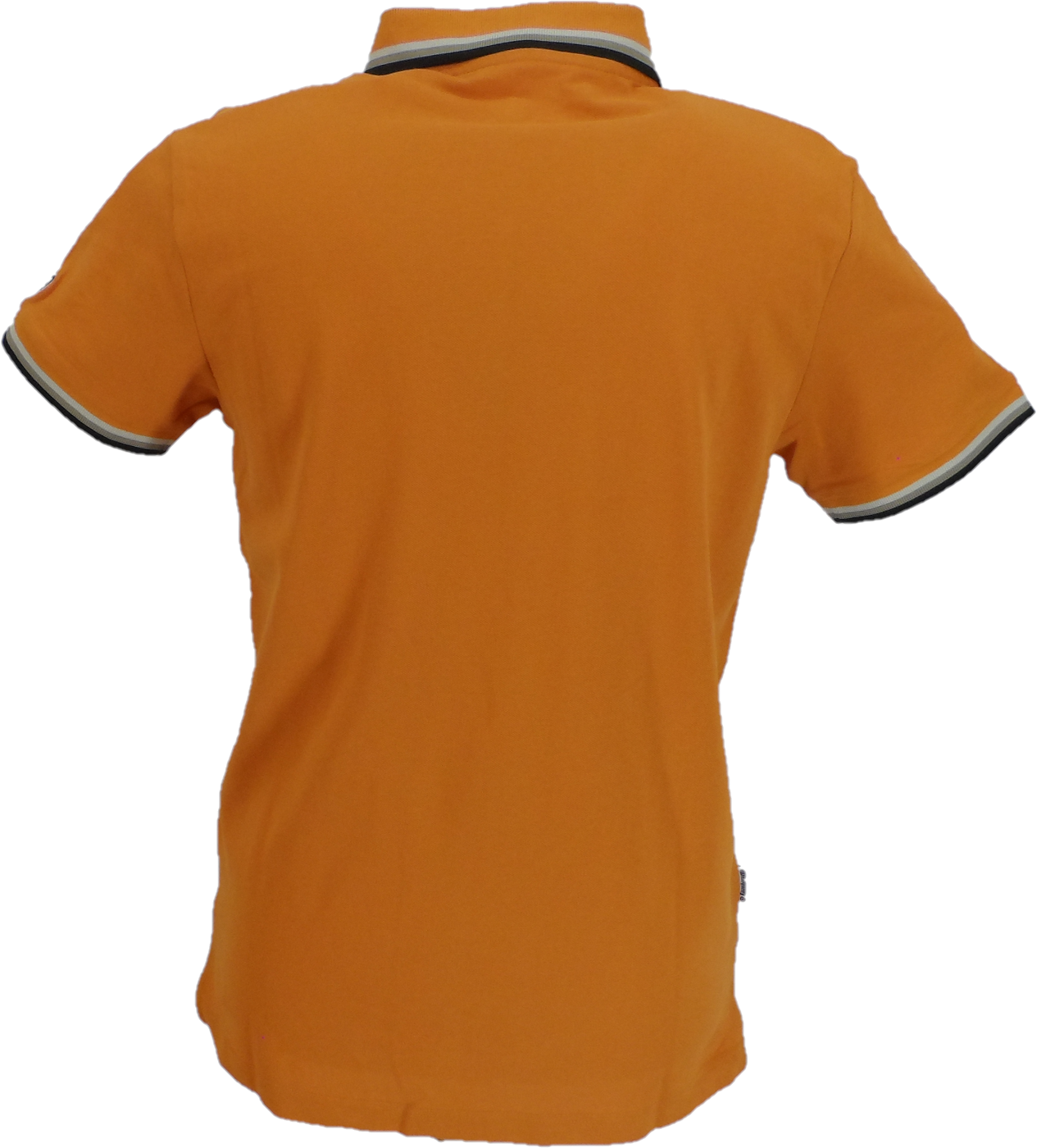 Lambretta Men`s Desert Sun Tipped Tipped 100% Cotton Polo Shirts