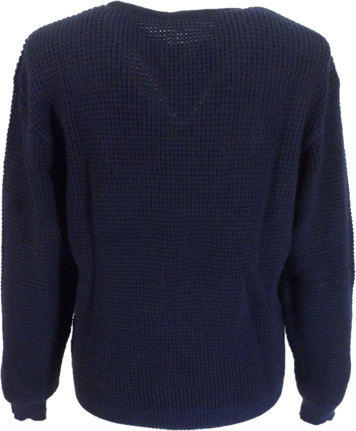 Mens Navy Blue Waffle Jumper
