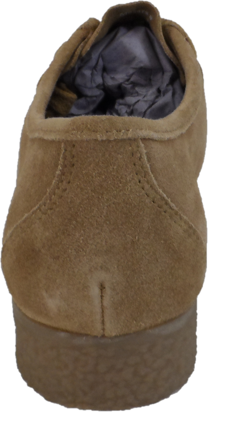 Roamers Mens Retro Camel Brown Walibee Style Real Suede Shoes