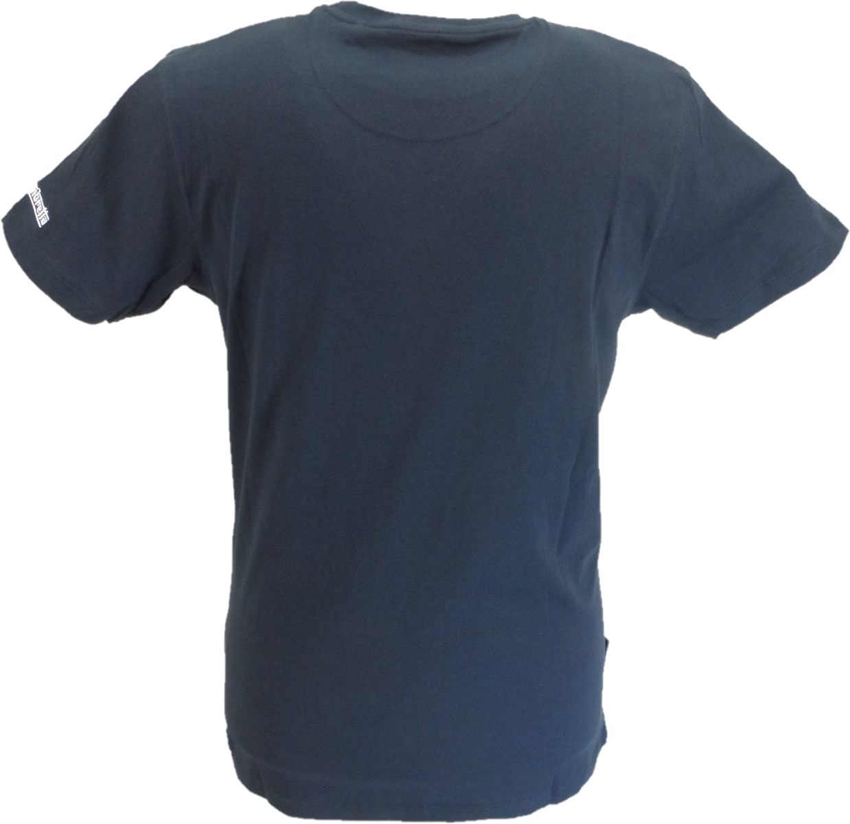 Lambretta Mens Navy Blue Classic Chest Stripe T Shirt
