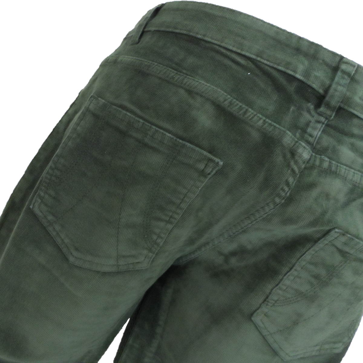 Run & Fly Mens Vintage 60s 70s Retro Forest Green Bell Bottom Super Flares