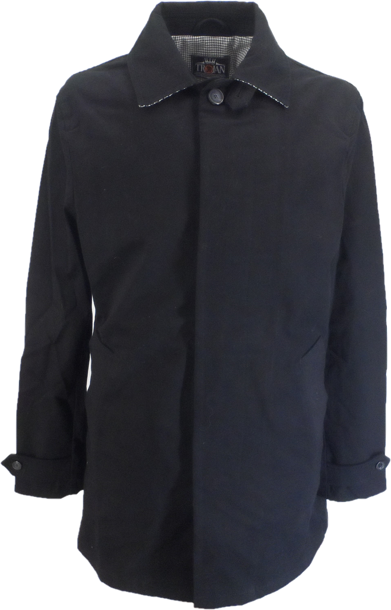 Mens black 2025 mac coat