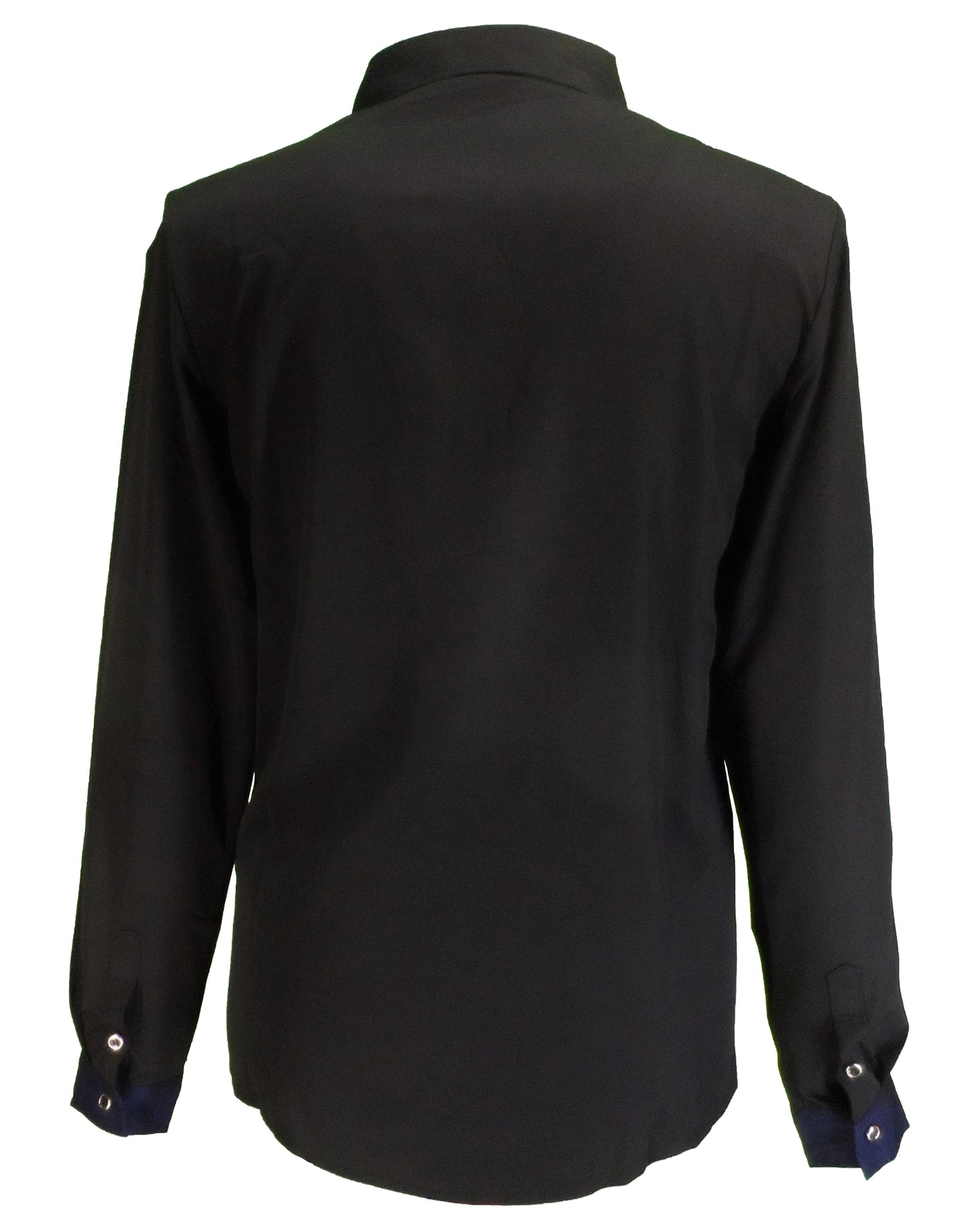 Mazeys Mens Black Western Rose Cowboy Vintage/Retro Shirts